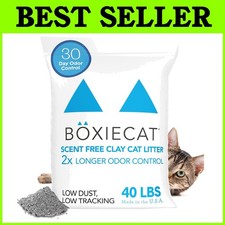 Boxie Unscented Cat Litter 40 lb - 30 Day Odor Control