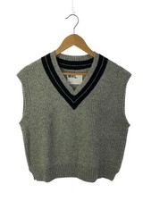 Womens Margaret Howell MARGARET HOWELL Knit Vest Thin 2 Wool GRY Solid 595 426
