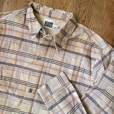 Reclaimed Vintage Unisex Brown Corduroy Long Sleeve Shirt ASOS Large