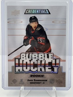 2022-23 Upper Deck Credentials Bubble Hockey Jake Sanderson #BHR-JS Case Hit