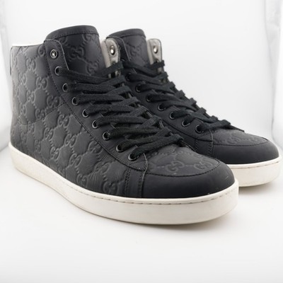 * Gucci Brooklyn GG Monogram Embossed Supreme High Top Sneaker Men 9