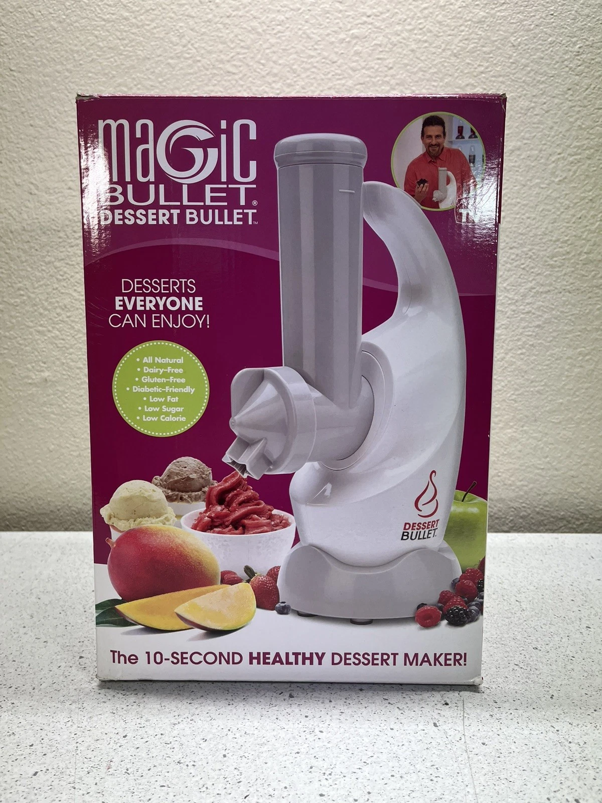 Magic Bullet Dessert Bullet Healthy Maker w/ Recipe Book & Manual