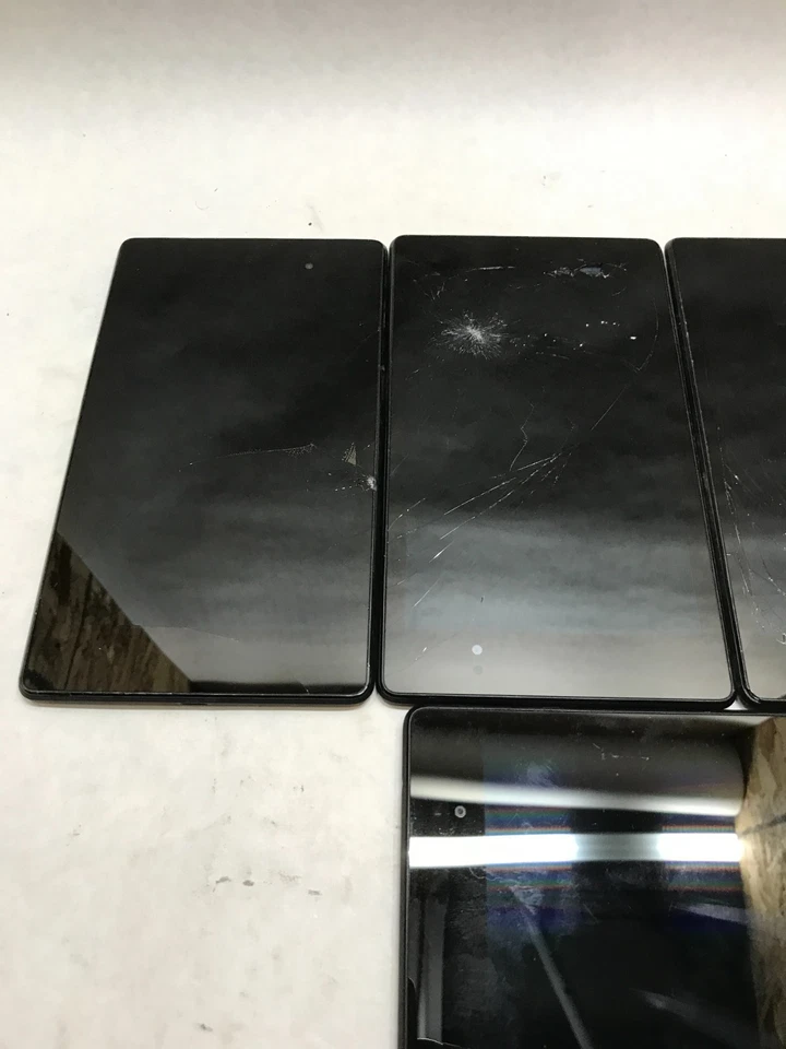 Lot of 5 Asus Nexus 7 Tablet 7" UNTESTED For Parts/Repair AS IS CRACKED!!!! - DW - Image 3 of 4
