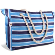 Large Beach Tote Bag for Women Waterproof with Zipper Pocket Large