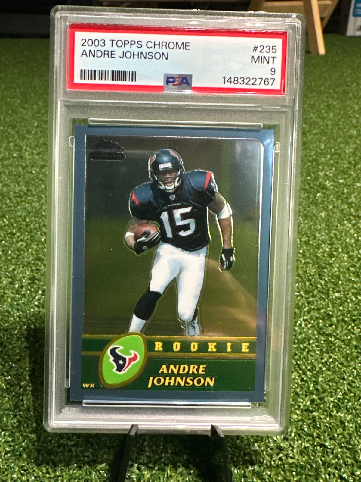 2003 Topps Chrome - Rookie Andre Johnson #235 (RC) PSA 9
