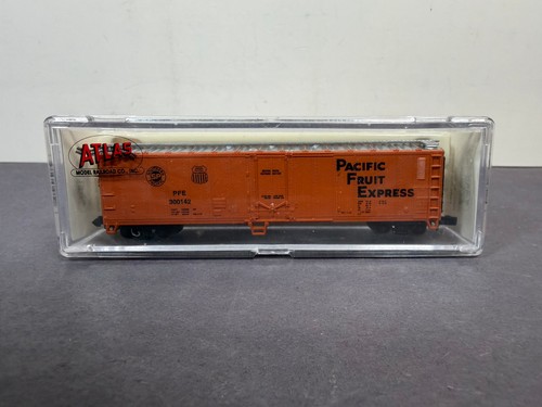 Tren a escala N Atlas 36611 refrigerador mecánico PACIFIC FRUIT EXPRESS PFE 300142 | Condition: New