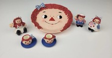 Raggedy Ann  Andy Miniature Tea Set 10 Piece 1994 Ranger Int  l Corp Handmade