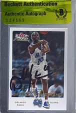BAS 2000-01 Fleer Focus Darrell Armstrong #50 Authentic Auto 3c7