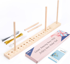 X-Large 16" Wooden Bow Maker for DIY Crafts and Holiday Decorations