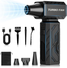 Compressed Air Duster, 390000RPM Powerful Electric Air Duster, 100-Gear Stepless