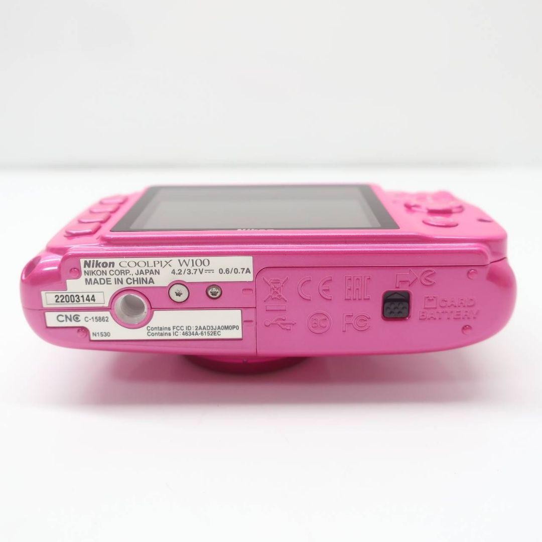 Nikon COOLPIX W100 ピンク 本体 Nikon COOLPIX W100 Pink 3x Optical Zoom Compact Camera From Japan
