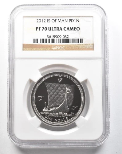 2012 Isle Of Man 1 Noble Palladium PF70 UCAM NGC *3861