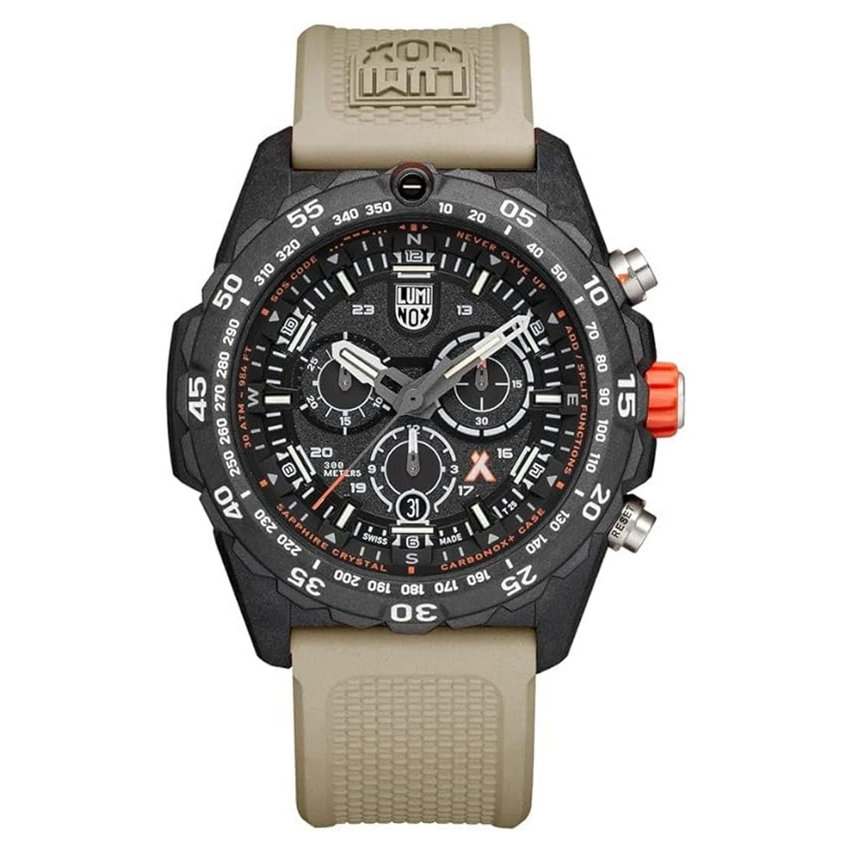 Luminox Orologio analogico al quarzo svizzero da uomo con cinturino in tessuto NATO XS.8903.ECO