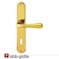 Hoppe TüRgriff Olbia Langschild Messing Poliert Bb TüRdrüCker TüRbeschlag