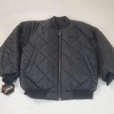Southpole Mens XL Black Reversible Coat VTG Y2K Quilted Bomber Zip Jacket NWT