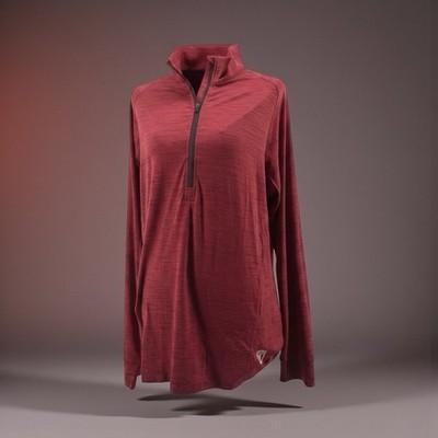 Born Primitive  Womens Quarterzip Maroon Long Sleeve pullover Size XXL NWT
