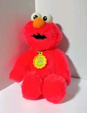 VTG 1995 ABC Elmo Talking 17" Plushie by Playskool with his Necklace Sesame St.