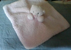 Ebba Aurora Pink Bear SUPER soft Lovey Baby Security Blanket Fluffy Fleece Plush — photo 4