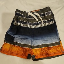 Kanu Surf Boys 4T UPF 50 Beach Swim Trunks Board Shorts Mileage Navy/Orange