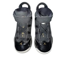 Nike Air Jordan 6 Rings TD Black Gold 323420-007 Toddler Kicks