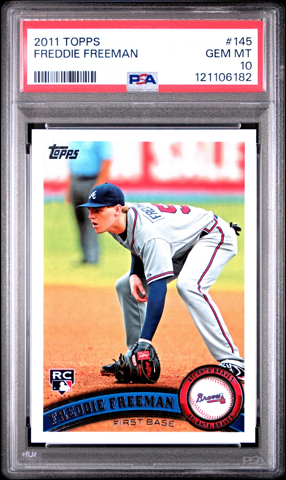 2011 TOPPS #145 FREDDIE FREEMAN ROOKIE RC PSA 10