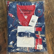 NWT 3 piece - PJ Salvage Blue RESCUE DOGS Flannel Pajama/Lounge Set 2X PAWS Woof