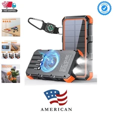 Wireless Solar Charger Power Bank 49800mAh - Fast Charging & Durable Design