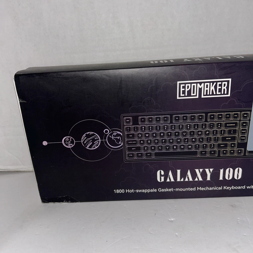 EPOMAKER Galaxy 100 QMK/VIA Wireless Gaming Keyboard, Aluminum Shell, Bluetooth - Image 2 of 4