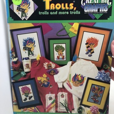Great Big Graphs ''Trolls, trolls and more trolls'' Cross Stitch Chart Booklet