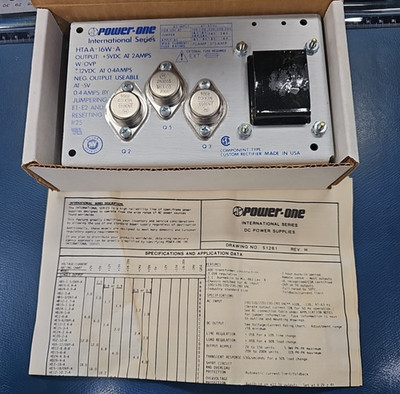 NEW POWER ONE INTERNATIONAL SERIES HTAA-16W-A POWER SUPPLY FREE SHIPPING