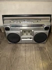 Vintage Hitachi TRK-7020H Stereo Boombox AM/FM Cassette Tape Tested And Works