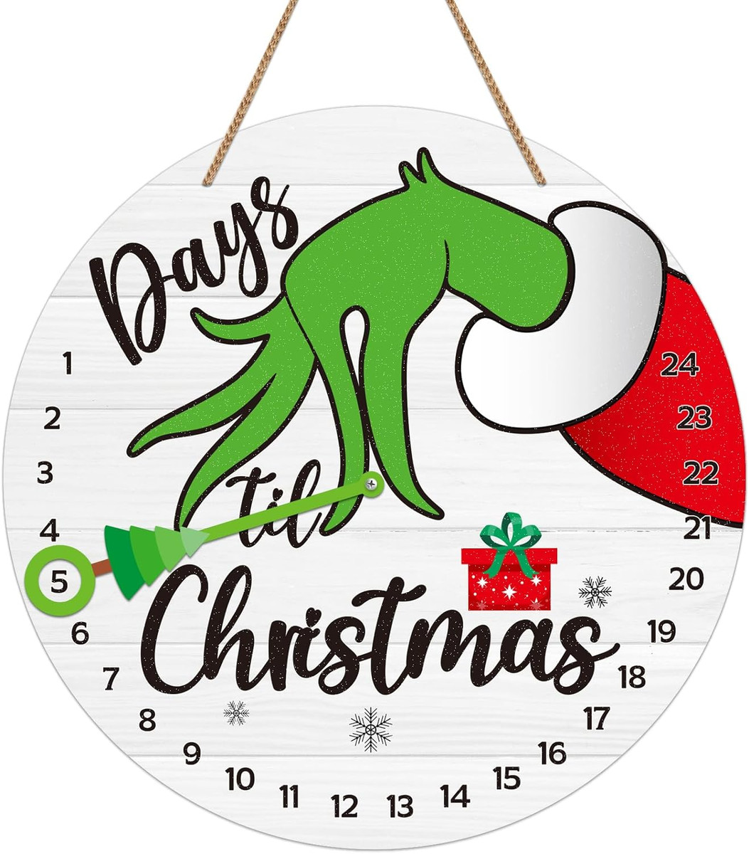 Christmas Grinch Advent Calendar 2023 Christmas Grinch Countdown Calendar  Decora | eBay