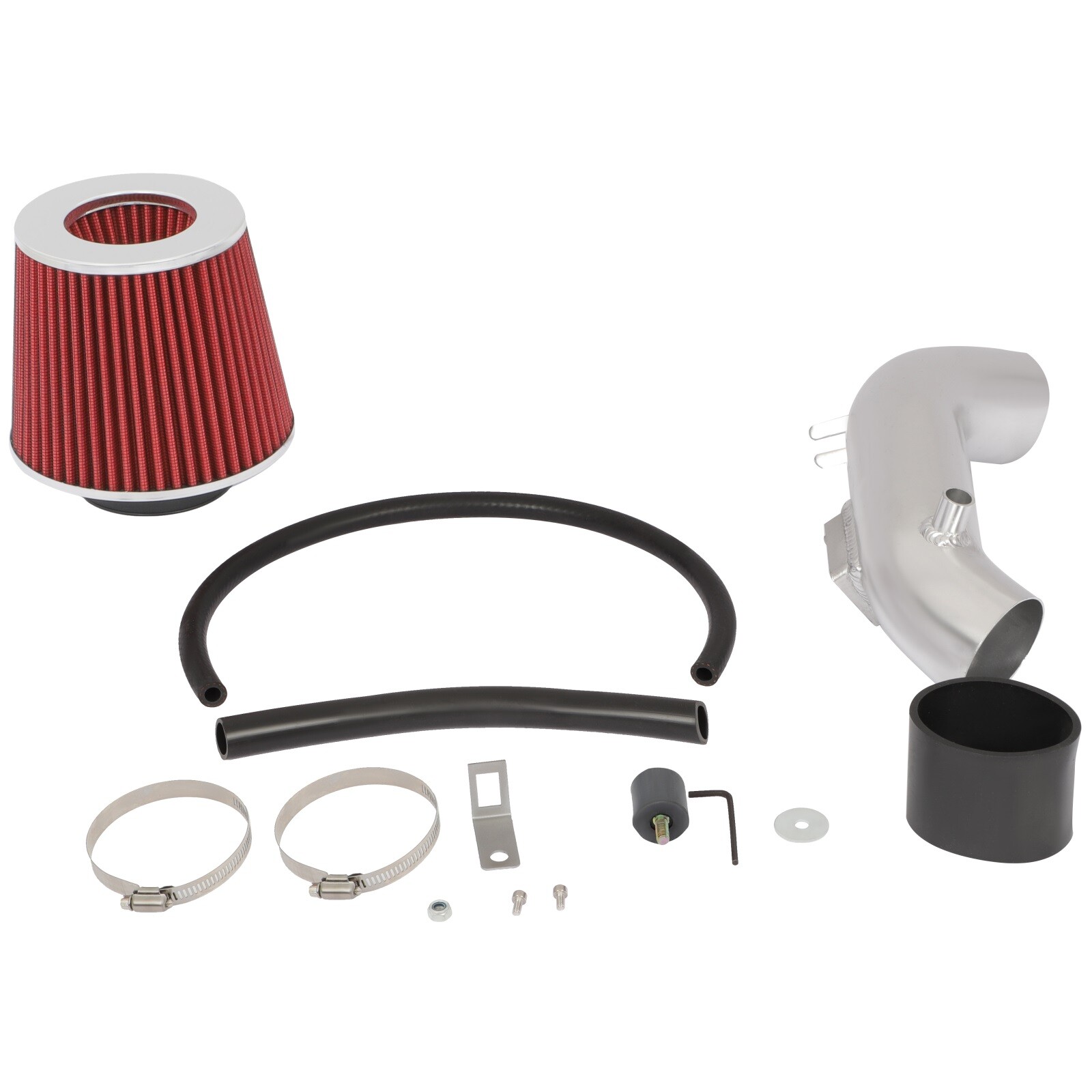 Short Ram Intake Aluminum Tube Kit For 2006-2011 Honda Civic LX EX DX 1.8L