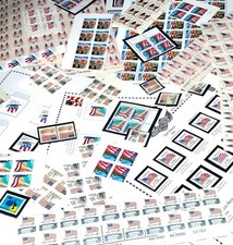 Estampillas de bandera definitivas de Estados Unidos MNH todas diferentes BCV $10,00