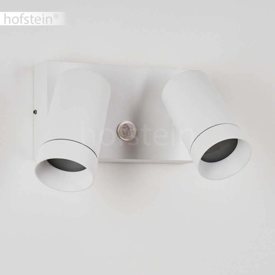 2er Set LED Solar Wand Leuchten Haus Tür Bewegungsmelder Down Strahler