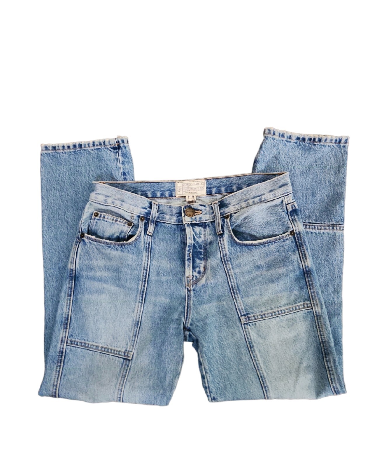 Current Elliott Jeans The Patchwork Cross Over Bl… - image 6