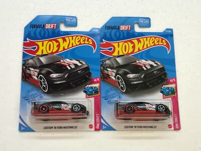 Hot Wheels 21 Hw Drift Custom 18 Ford Mustang Gt 4 5 Lot Of 2 Ebay