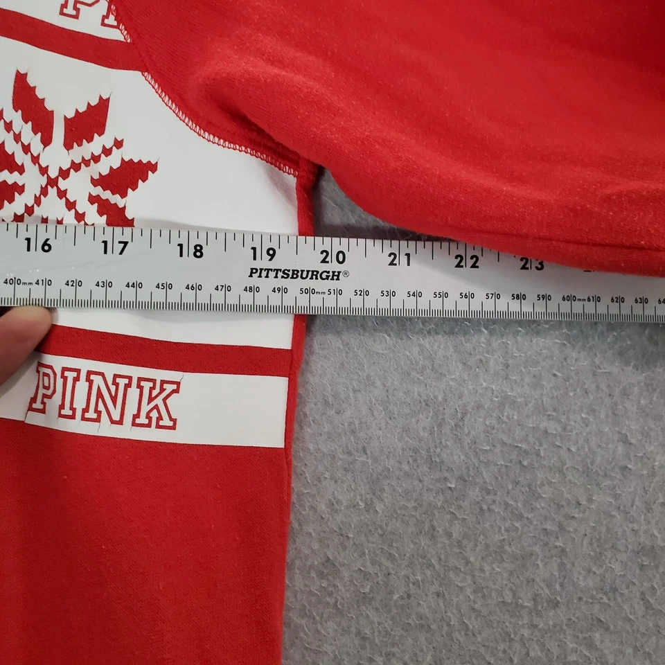 РОЗОВЫЙ Victoria's Secret женщин Sleepwear M красный цельный пижамы Fair Isle читать - Изображение 3 из 4