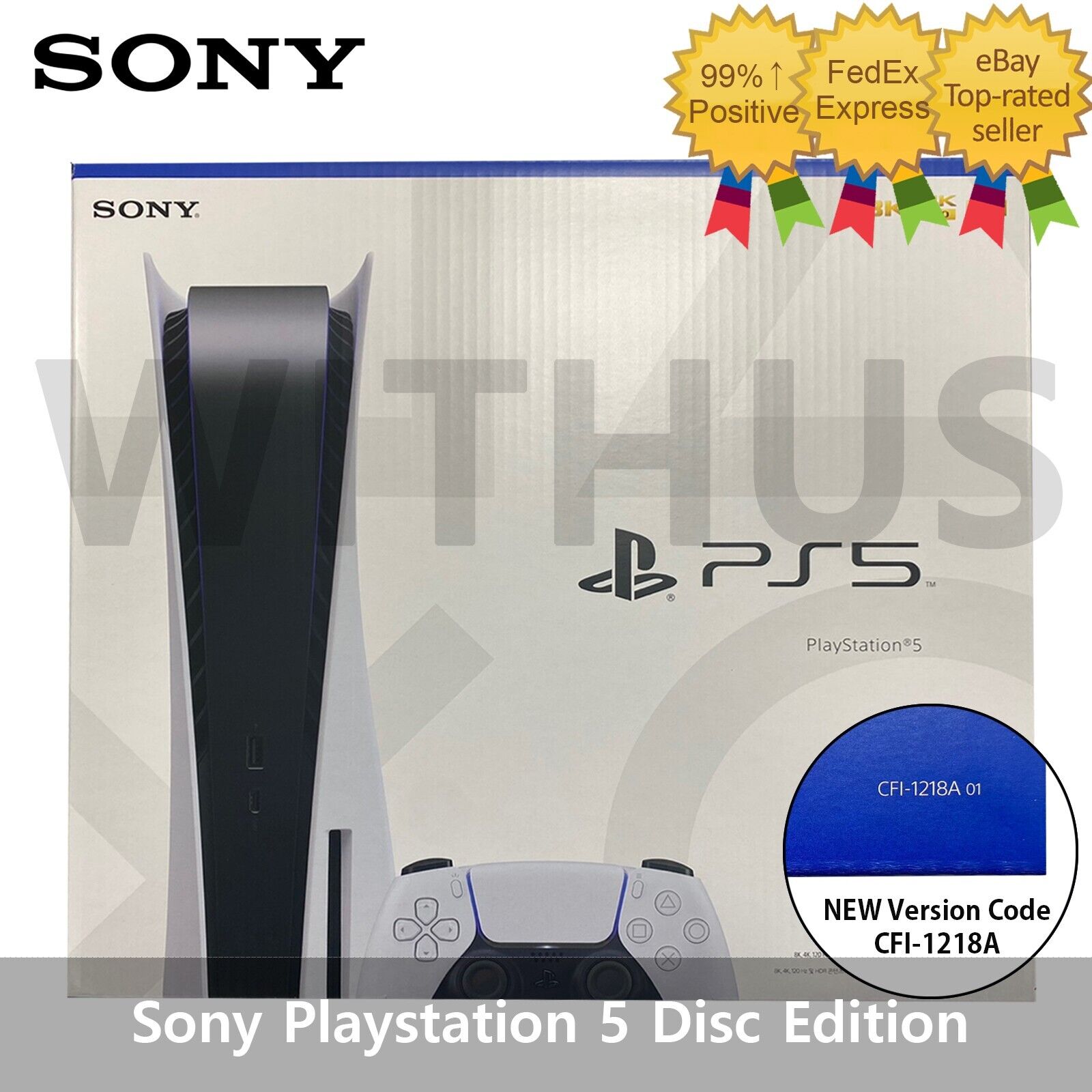 Venda - [SONY] Sony PlayStation 5, consola PS5 Disk Edition, CFI-1218A01,  nuevo proceso