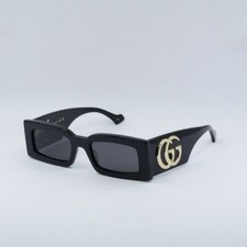 GUCCI GG1425S 001 Black/Grey 53-21-145 Sunglasses New Authentic