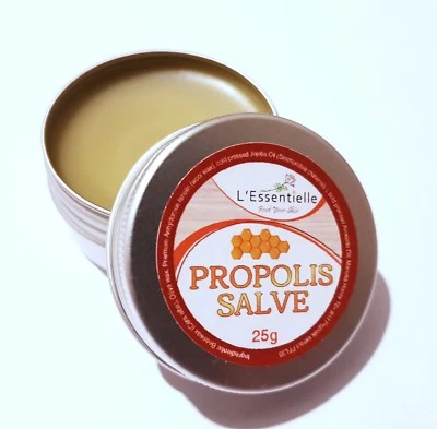 L’ESSENTIELLE Propolis Salve 25g Helps with Eczema Psoriasis Lanolin Avocado Oil Manuka Honey