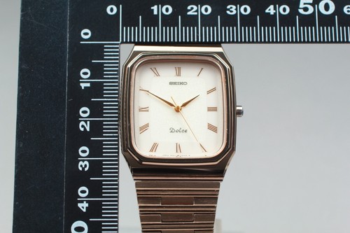 Vintage *EXC+5* SEIKO Dolce 7741-5130 Tungsten Carbide Quartz Men's Watch - Picture 2 of 11