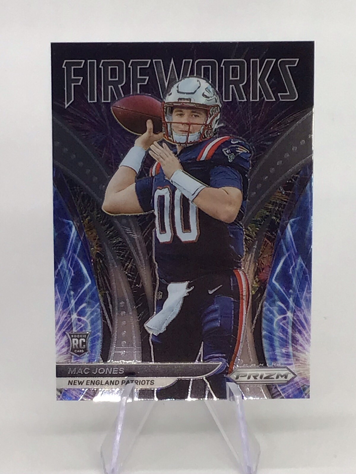 2021 Panini Prizm Mac Jones Fireworks Rookie Card RC #F-25 New Englad Patriots🔥