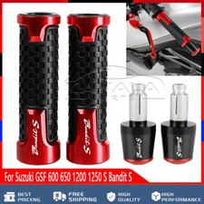 For Suzuki GSF 600 650 1200 1250 S Bandit S Handlebar Grips Bar End Cap plug
