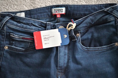 Tommy Hilfiger Jeans Low Rise Skinny Sophie Boot DYSD Dynamic Sea Dark Blue UK8 - Picture 5 of 8