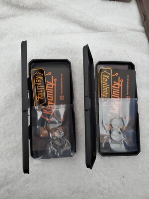 Lot Of 2 - KeyUnity KA10 Titanium Flat Keyrings