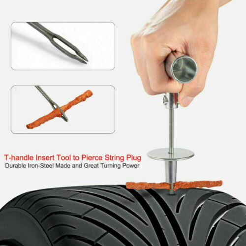 Tire Repair Patches 8-Piece Tire Repair Kit - DIY Plug & Patch For Car, Truck, Motorcycle Flat Tires, Made In USA Tire Plug Kit - Foto 6