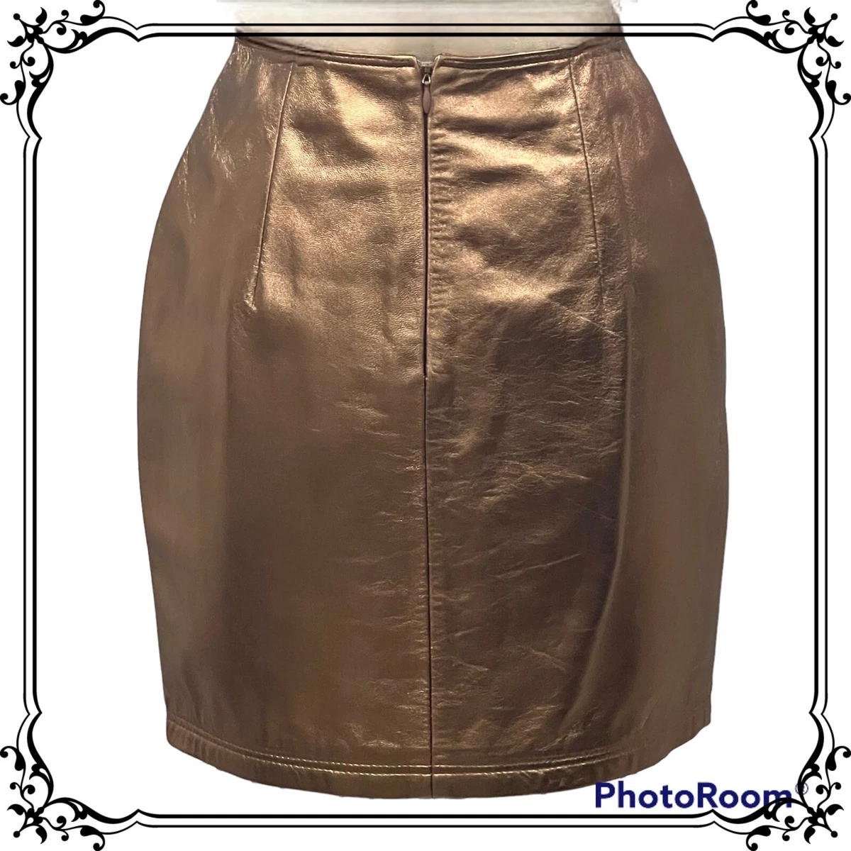 Leather skirt clearance versace