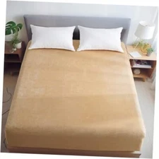  Truly Velvet Fitted Sheet Queen Size, Ultra Soft Bottom Sheet with 16" Deep 