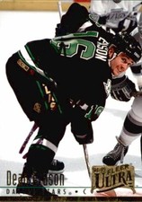 Dean Evason Signed Auto 1994-95 Fleer Ultra card Dallas Stars